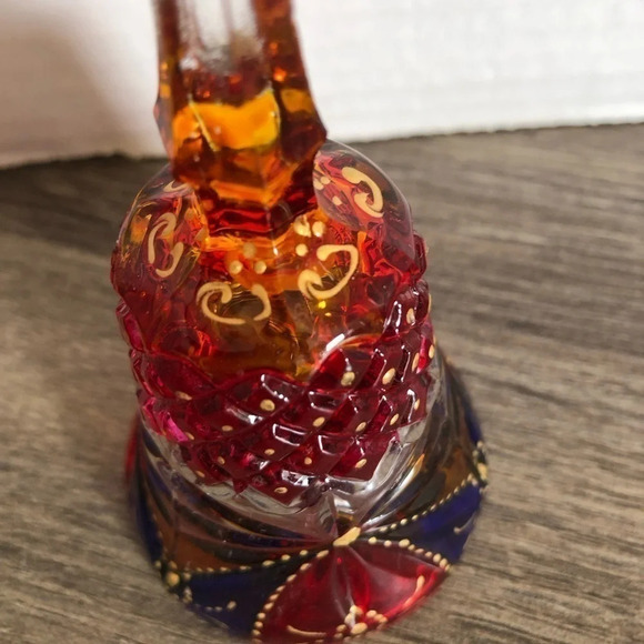 Vintage  Hand Painted Glass Bell - Picture 10 of 10